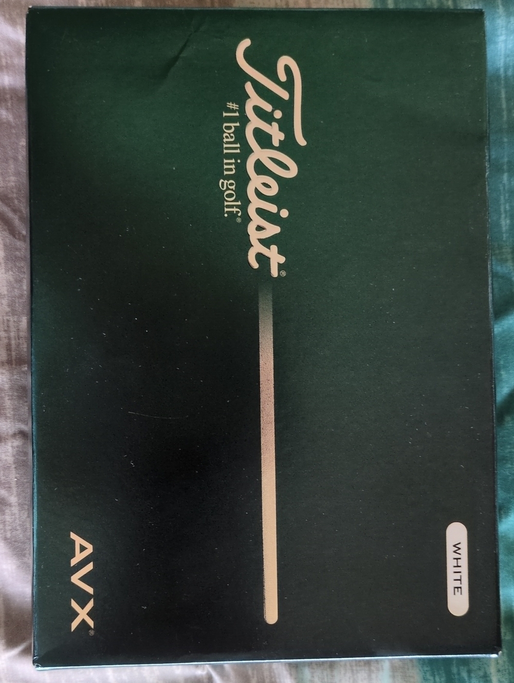 Titleist AVX Golf Ball Box - Green with Gold Accents